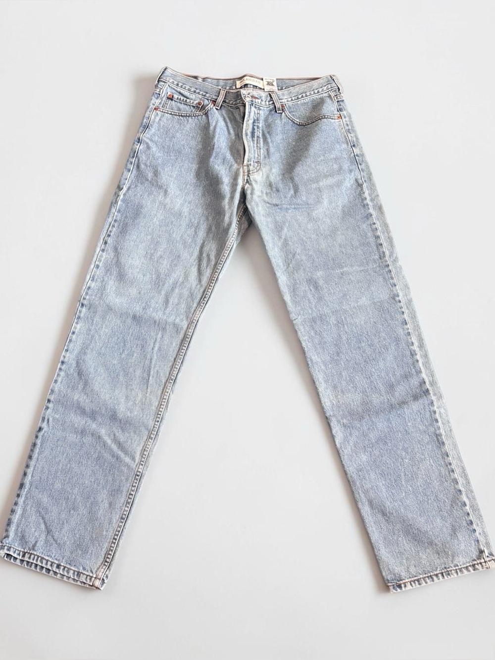 Levi's 550 Relaxed Fit Light Wash Jeans Men's 36x36 Straight Leg Denim